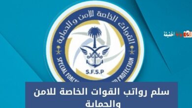 سلم رواتب القوات الخاصة للامن والحماية 