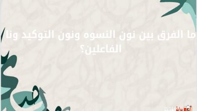 ما الفرق بين نون النسوه ونون التوكيد ونا الفاعلين؟