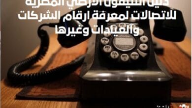 دليل التليفون الأرضي المصرية للاتصالات لمعرفة ارقام الشركات والعيادات وغيرها