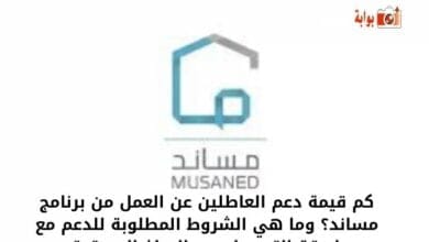 كم قيمة دعم العاطلين عن العمل من برنامج مساند؟ وما هي الشروط المطلوبة للدعم مع طريقة التسجيل به والمبلغ المستحق