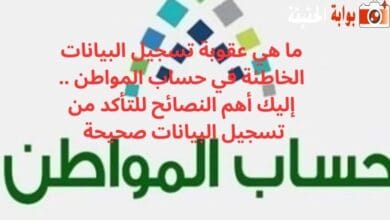 ما هي عقوبة تسجيل البيانات الخاطئة في حساب المواطن .. إليك أهم النصائح للتأكد من تسجيل البيانات صحيحة 