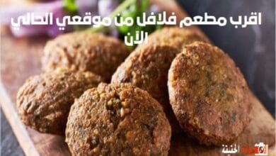 اقرب مطعم فلافل من موقعي الحالي الآن