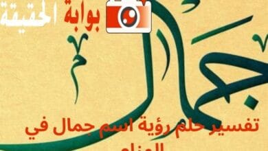 تفسير حلم رؤية اسم جمال في المنام