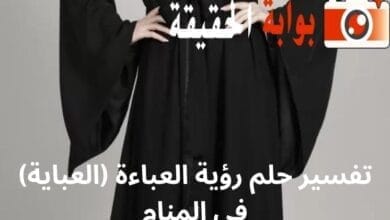 تفسير حلم رؤية العباءة (العباية) فى المنام