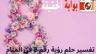 تفسير حلم رؤية رقم 8 في المنام