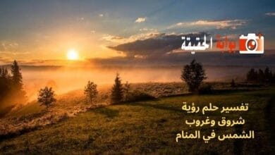 تفسير حلم رؤية شروق وغروب الشمس في المنام