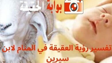 تفسير رؤية العقيقة في المنام لابن سيرين