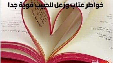 خواطر عتاب وزعل للحبيب قوية جدا