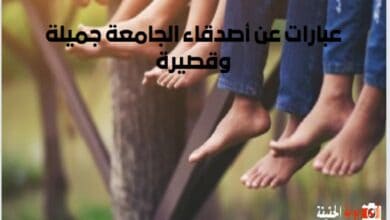 عبارات عن أصدقاء الجامعة جميلة وقصيرة