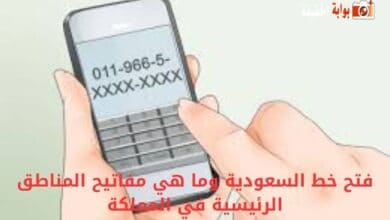 فتح خط السعودية وما هي مفاتيح المناطق الرئيسية في المملكة