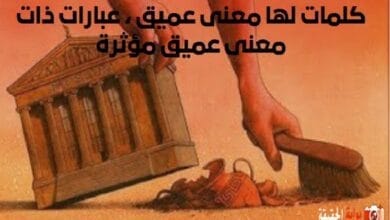 كلمات لها معنى عميق ، عبارات ذات معنى عميق مؤثرة