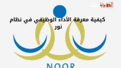 كيفية معرفة الأداء الوظيفي في نظام نور