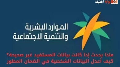 ماذا يحدث إذا كانت بيانات المستفيد غير صحيحة؟ كيف أعدل البيانات الشخصية في الضمان المطور