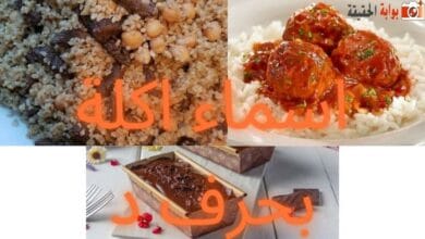 اسماء اكلة بحرف د وافية المعلومات