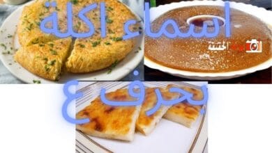 اسماء اكلة بحرف ع متكاملة المعلومات