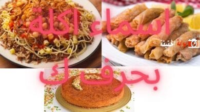 اسماء اكلة بحرف ك تامة المعلومات