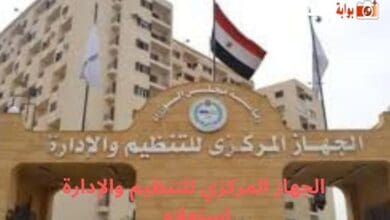 الجهاز المركزي للتنظيم والإدارة استعلام