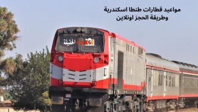 مواعيد قطارات طنطا اسكندرية وطريقة الحجز اونلاين